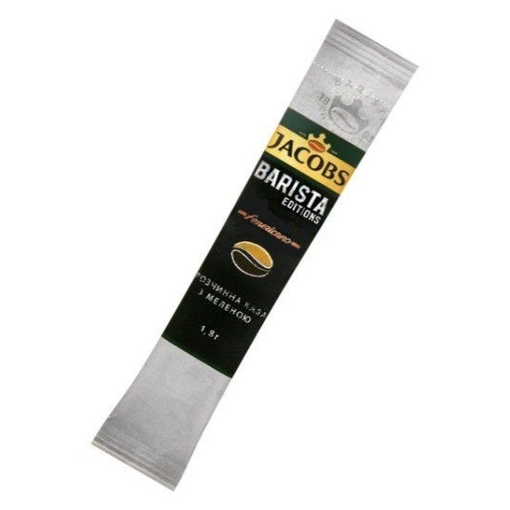 Кофе молотый в растворимом JACOBS BARISTA, стик 1,8 гр